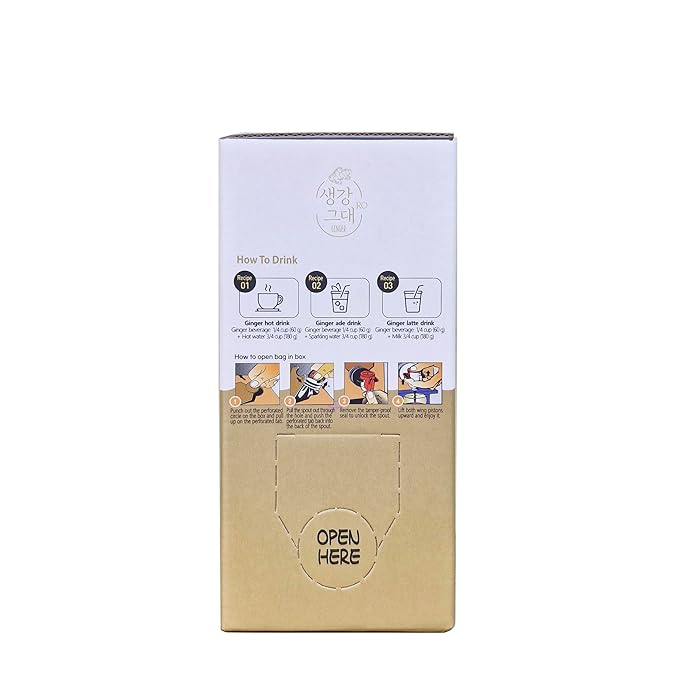 Korean Ginger Juice Concentrate 1kg – Low-Temp Extract Less Spicy Easy on Stomach – Make 6L+ Ginger Tea – No Additives HACCP Certified – 생강즙