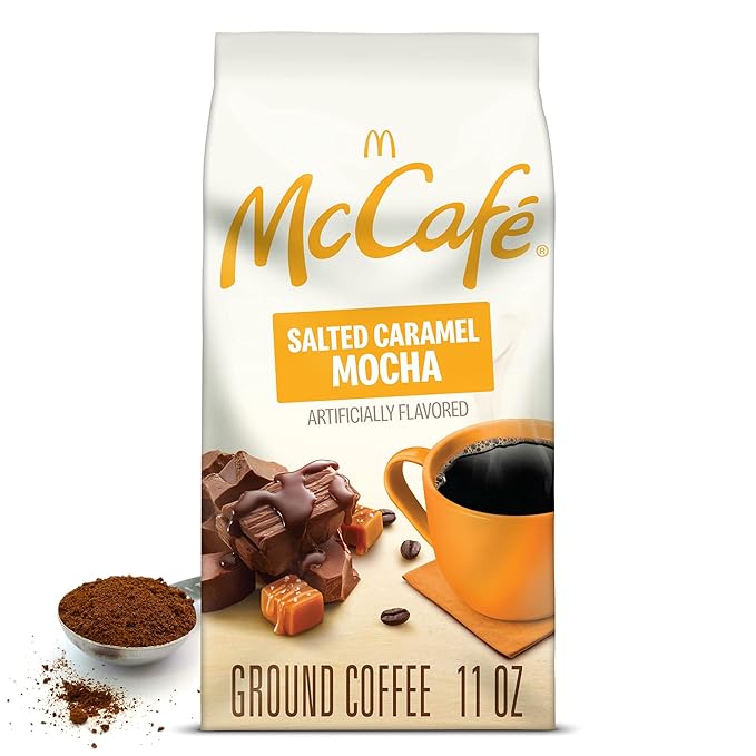 McCafe Salted Caramel Mocha Ground Coffee Flavored 11oz. Bagged