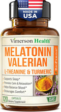Melatonin 3mg Sleep Aid with L-Theanine &amp Valerian Root – Turmeric Curcumin Supplement with Ginger &amp Black Pepper – Organic Turmeric Supplement for Sleep Calm and Stress Relief Support – 120