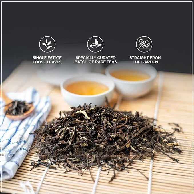 Brook37 Liquid Luxor - Premium Loose Leaf Black Tea | Smooth Sweet Honey Notes | Floral Aroma | Caffeinated | 50g Decorative Tin | Plastic Neutral Brand | Ideal Tea Gifts