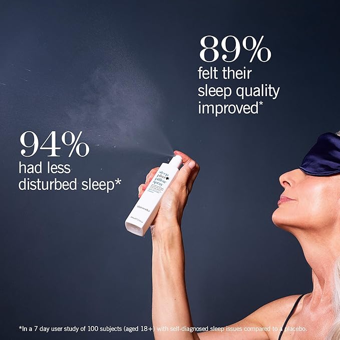 THISWORKS sleep plus pillow spray Fast-Acting Natural Rest with with Essential Oils of Lavender Vetivert and Camomile 100ml 3.3 fl oz