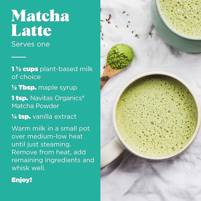 Navitas Organics Matcha Powder – For Tea Lattes Smoothies Desserts &amp More – Energy &amp Antioxidants – Premium Culinary Grade – USDA Organic Non GMO Gluten Free Kosher Vegan (3oz. Bag 85 S
