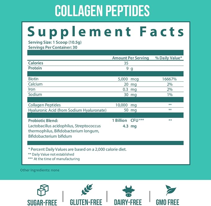 GOBIOTIX Collagen &amp Glow Multivitamin Bundle: Hair Skin Nails Support - 30 Servings Collagen + 90 Capsules Multivitamin