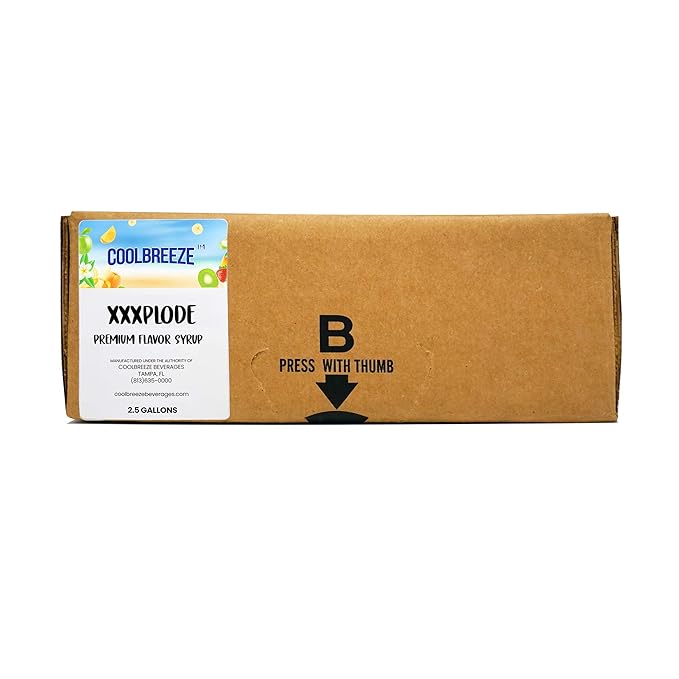 Coolbreeze Beverages Energy Drink Syrup Concentrated Flavor Syrup - 2.5 Gallon BIB Bag in Box - Xxxplode