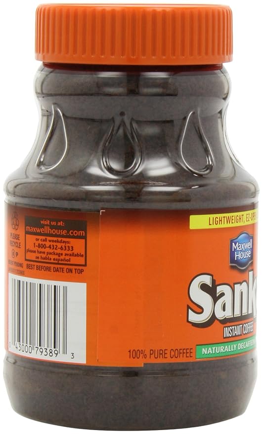 Sanka Instant Decaf Coffee 8 Ounce Jar (Pack of 4)