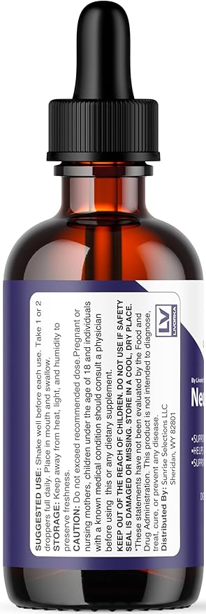 NeuroDyne - Official NeuroDyne Drops Supplement Brain Support Advanced Formula Neuro Dyne Liquid Premium All Natural Cognitive Focus Nerve Support for Health Wellness 1 Bottle for 1 Month