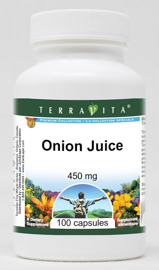 Onion Juice - 450 mg (100 Capsules ZIN: 521794)