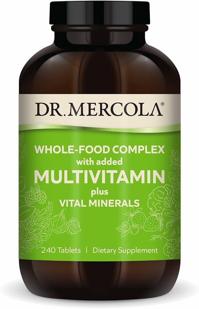 Dr. Mercola Premium Products Whole Food Multivitamin Plus Vital Minerals Tablets 240 Count