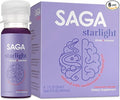 SAGA Starlight Organic Sleep Shots – Natural Sleep Aid with Melatonin Reishi Valerian Root Ashwagandha Chamomile – Sugar-Free Vegan Zero Calories Plant-Based Sleep Support Travel Size (2 Oz)