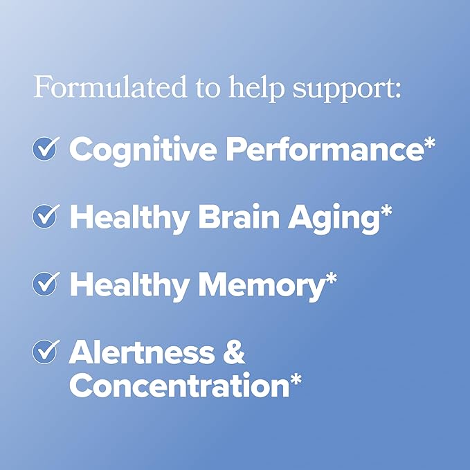 MENO Brain Health + Memory Support Capsules – Daily Support for Cognitive Performance Concentration &amp Healthy Brain Aging – with Phosphatidylserine Creatine Sage Leaf &amp Huperzine A – 30 Ser