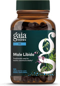 Gaia Herbs Male Libido - Herbal Supplement with Saw Palmetto Horny Goat Weed &amp Oats - Traditional Herbs to Support Vitality &amp Energy Levels for Men - 120 Vegan Liquid Phyto-Capsules (120 Serv