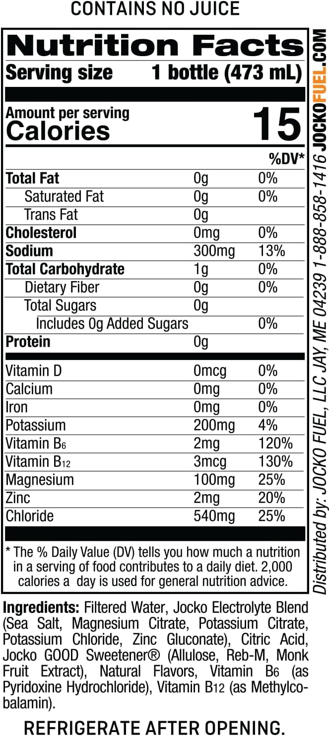 Jocko Fuel Hydrate Electrolyte Drinks - Sports Drink Hydration Amplifier Thirst Quencher - Scientifically Formulated Electrolyte Blend Island Orange Flavor 16 Oz (12 Pack)