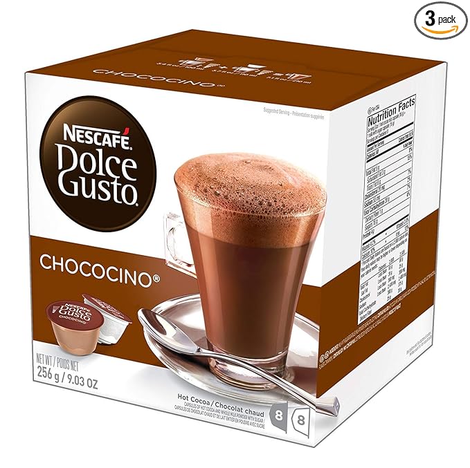 NESCAFÉ Dolce Gusto Coffee Capsules Chococino 48 Single Serve Pods (Makes 24 Specialty Cups) 48 Count
