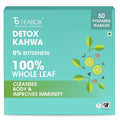 Teabox Premium Detox Green Tea | 100% Whole Leaf Green Tea With Ginger Salt Basil Nutmeg Pepper And Asafoetida | 0% Bitterness | 50 Tea Bags