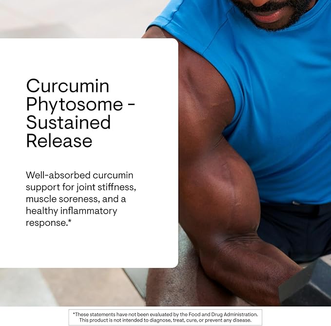 THORNE - Curcumin Phytosome 500 mg (Meriva) - Sustained Release Clinically Studied - Supports Healthy Inflammatory Response in Joints Muscles GI Tract Liver Brain &amp Nerves* - 60 Servings
