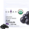 KOYAH - Organic Acai Capsules - Freeze-Dried 600 mg Vegan Gluten-Free Non-GMO. Antioxidant Support. 60 Capsules