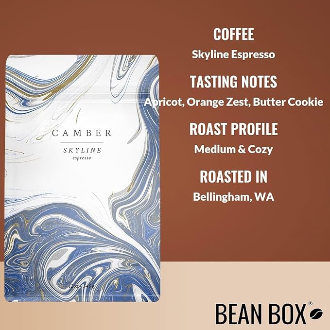Bean Box Coffee Sampler - Roasted by Camber 4-Pack Whole Bean Coffee Gourmet Coffee
