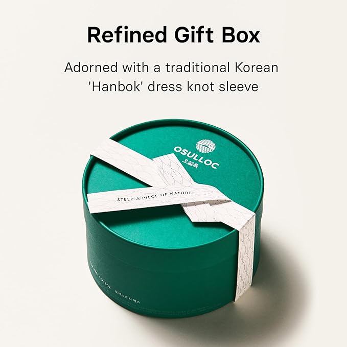 OSULLOC For:rest Tea Box (36 Count 6 Types x 6ea) Exquisite &amp Unique Gift idea For Tea Lover Variety Gift Box Sampler 6 Unique Blended tea from Jeju Island