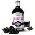 Heartland Elderberry Farms 100% Cold-Pressed Elderberry Juice Pure Organic - Immune Support No Additives - Natural Wellness Rich in Nutrients 26oz (750 ml) Glass Bottle