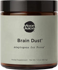 Moon Juice Brain Dust - Adaptogenic Mushroom Supplement for Memory &amp Focus - Lion’s Mane Ginkgo Biloba &amp Ashwagandha - Caffeine-Free Vegan Brain Supplement - 1.5 oz