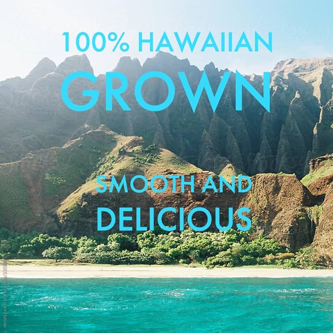 Maui Coffee Company 100% Hawaiian Coffee Whole Bean Grown and Roasted in Hawaii Dark Roast 7 oz.