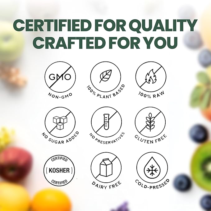 JRINK by Purée Super Green Juice Cold Pressed Organic Vegetable Blend Detox Drink Healthy Raw Greens Juice Cleanse No Preservatives Fresh Detox Cleanse 16oz HDPE Bottles Pack of 12