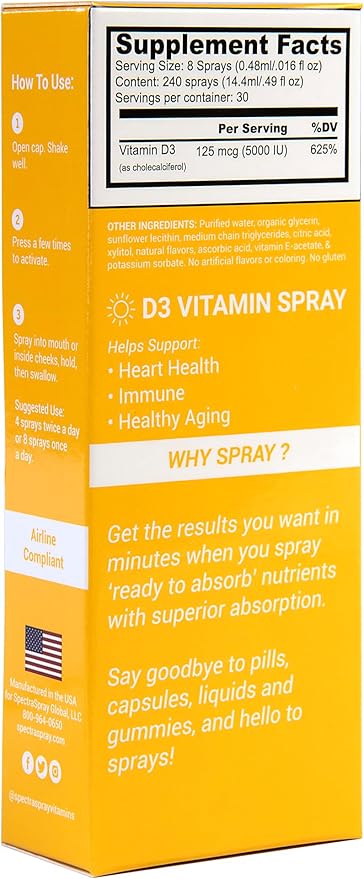 Spectraspray Sleep &amp Immunity Support Bundle – Sleep Spray &amp Vitamin D3 Oral Spray