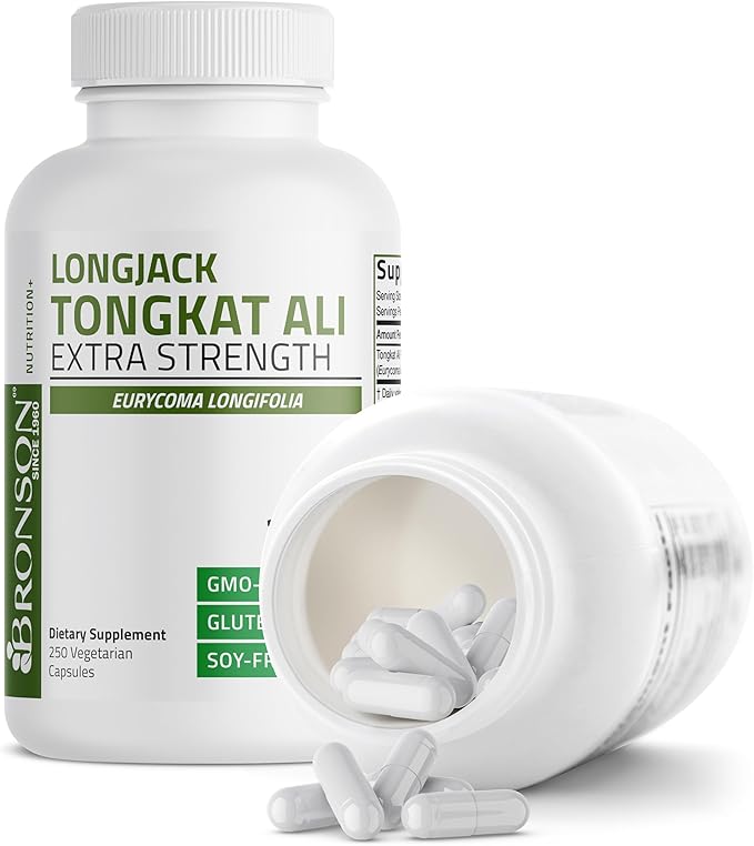 Bronson Longjack Tongkat Ali Extra Strength 250 Vegetarian Capsules