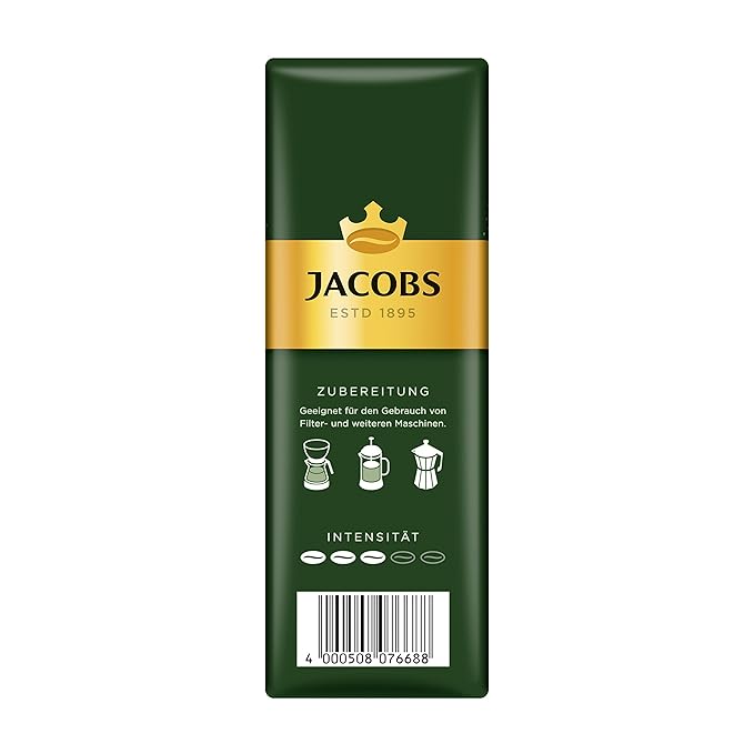 Jacob's Kronung Ground German Coffee 17.6 oz 12 count