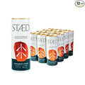 Drink Staed Strawberry Orange Productivity Drink Sparkling Functional Beverage 12-Pack – with Cognizin® Citicoline &amp L-Theanine Organic Clean Caffeine Healthy Energy Drink