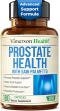 Prostate Health Supplements for Men with Saw Palmetto Plant Sterols (Beta-sitosterol) Zinc &amp Selenium – Total Prostate Supplements for Men for Bladder Urinary Tract &amp Prostate Support – 180