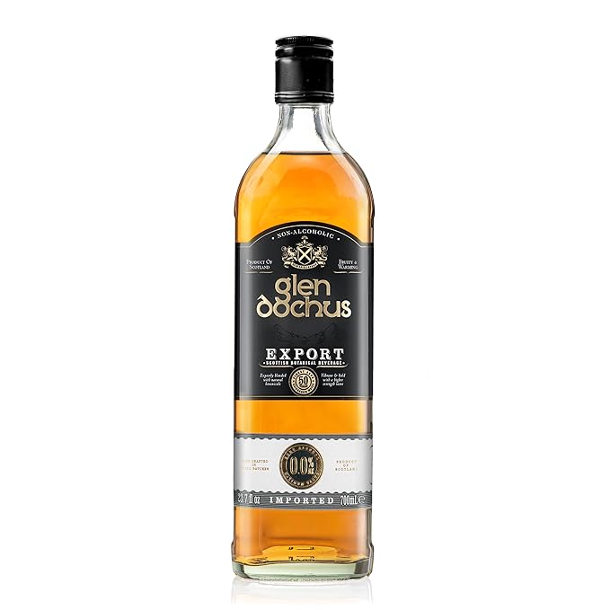 Glen Dochus Export Blend Non Alcoholic Whiskey Award Winning Aromatic and Warming Scottish Non Alcoholic Spirits - Halal Low Sugar and Gluten Free Part of the Spirits of Virtue Range (700ml)
