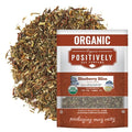 Organic Positively Tea Company Blueberry Bliss Rooibos Tea Loose Leaf 16 Ounce
