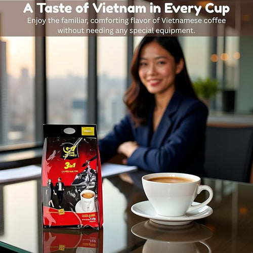 2 Pack Trung Nguyen G7 3-in-1 Instant Premium Vietnamese Coffee 100 Servings Sticks x16g Beverage Vietnam Origin (2 Pack)