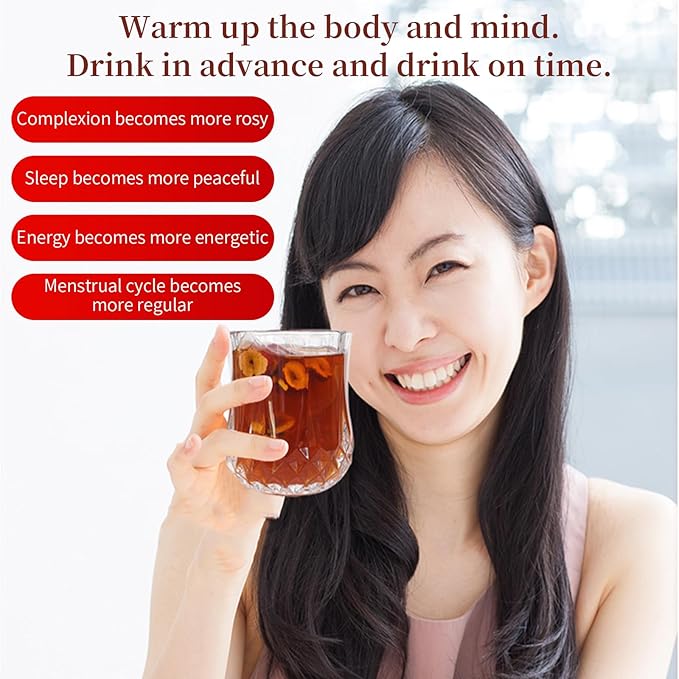 DOZO Brown sugar ginger tea 360g/12.7oz (30bags) Red Ginseng Longan Brown Sugar and Ginger Tea 红参桂圆黑糖姜茶