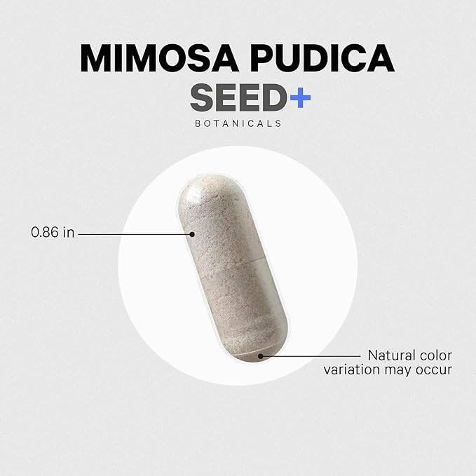 Codeage Organic Mimosa Pudica Seed Capsules - Mimosa Pudica Seeds Supplement - Black Walnut Cloves Vidanga Neem BioPerine - All in One - Sensitive Plant Pills - Non-GMO &amp Vegan - 120 Capsules