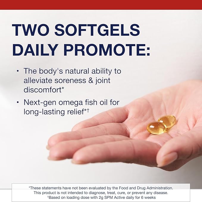 Metagenics SPM Active - Specialized Pro-Resolving Mediators from Marine Oils - Supports Normal Inflammatory Response Tissue Health Joint Comfort Immune Health - Non-GMO Gluten-Free - 120 Softgels