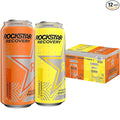 Recovery Energy Drink with Caffeine Taurine and Electrolytes 2 Flavor Variety Pack 16oz (12 Pack)