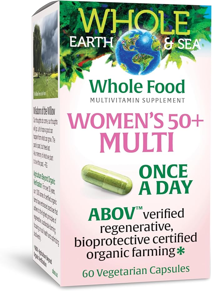 Natural Factors Women’s 50+ Once A Day Multivitamin &amp Mineral 60 Vegetarian Capsules