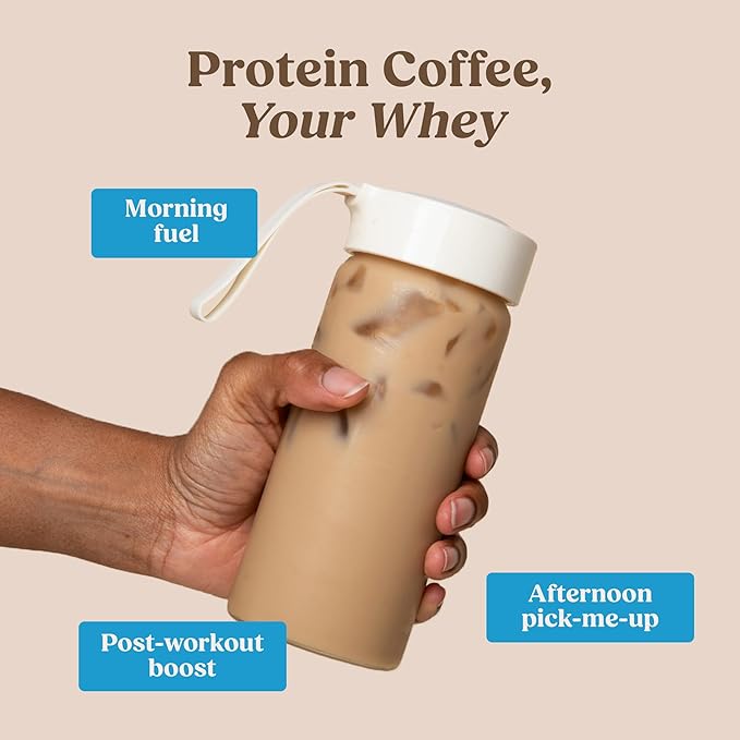 Bulletproof Iced Protein Coffee Vanilla 12g Whey Protein + MCT Oil 170mg Caffeine Instant Coffee from Real Beans Tested for Toxins No Artificial Flavors &amp Sweeteners 14 Servings
