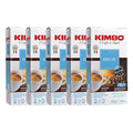 Kimbo Coffee Decaf Multipack Decaffeinated Ground Coffee Authentic Italian Roast Intenso Aroma Taste (5 x 250g Vacuum Sealed Bags)