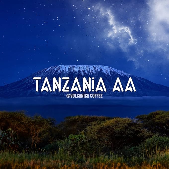 Tanzania AA Coffee Mount Kilimanjaro Whole Bean Fresh Roasted 16-ounce
