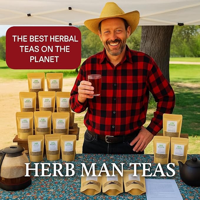 KIDNEY-BLADDER DETOX TEA to reduce swelling &amp nighttime urination - formulated by master herbalist Khabir - 100% Organic Non-GMO No Additives