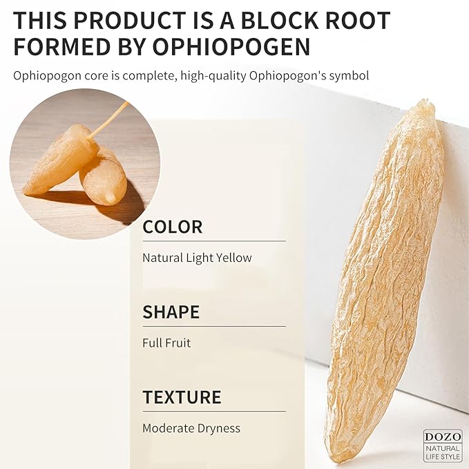 DOZO Ophiopogon Herb Mai Dong 10.58oz/300g Mai Men Dong Chinese Herb Ophiopogon Japonicus Nourishes Yin Tonifies Moisturize the lungs No Additives 麦冬 麥冬 麥門冬 滋阴润肺