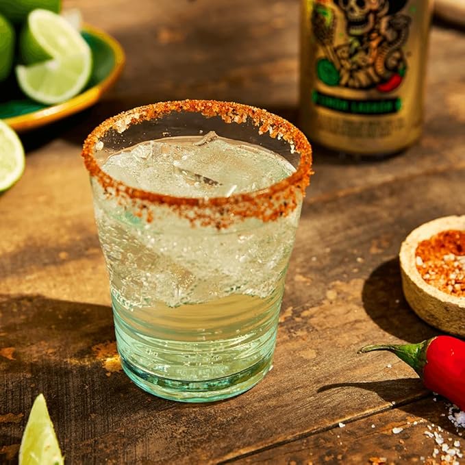 Thirsty Vaquero Lime Salt &amp Chile Flavored soda (Limon Ladron) Mexican-inspired soda Real Fruit Juice &amp Savory Spices Made with Organic Agave Low Calorie Natural Juice 16 oz Cans 12-P