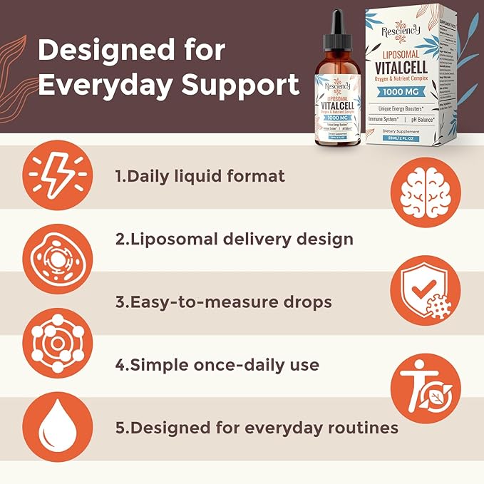 13-in-1 Liquid Oxygen Boost &amp Nutrient Supplement Liposomal Optimized-Delivery Blend with Trace Minerals Amino Acids CoQ10 B Vitamins &amp Fulvic Acid Daily Wellness Liquid Oxygen Drops 2 f