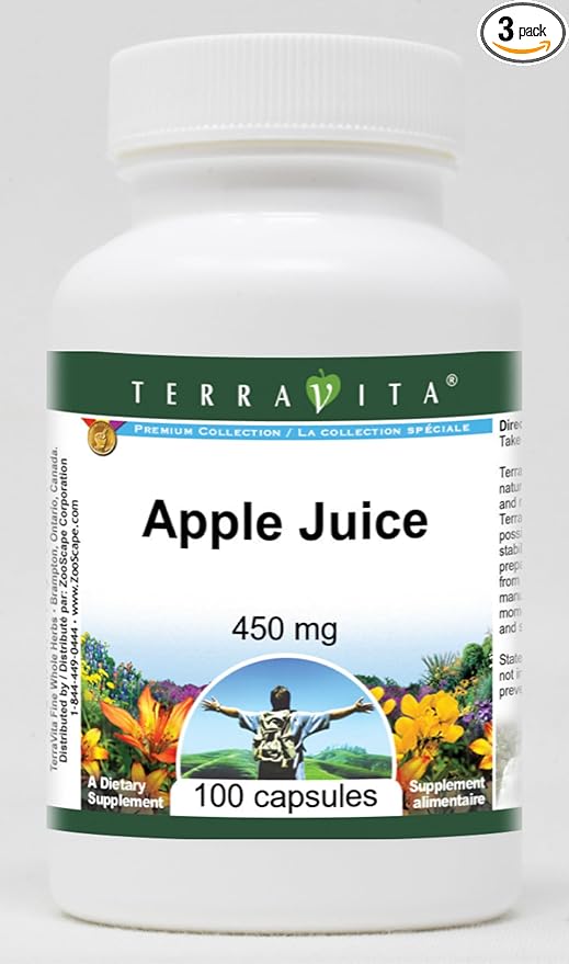 Apple Juice - 450 mg (100 Capsules ZIN: 518977) - 3 Pack