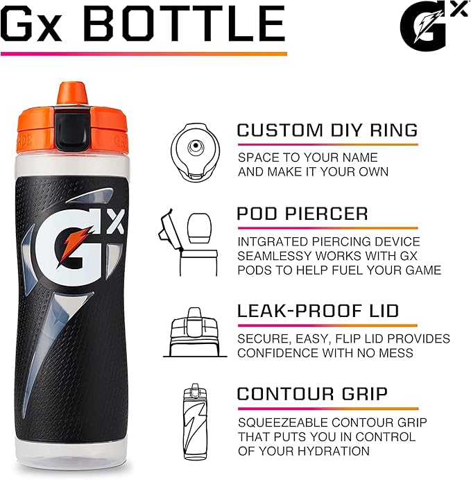 Gatorade GxMarble Blue30 Oz(Pack of 6)