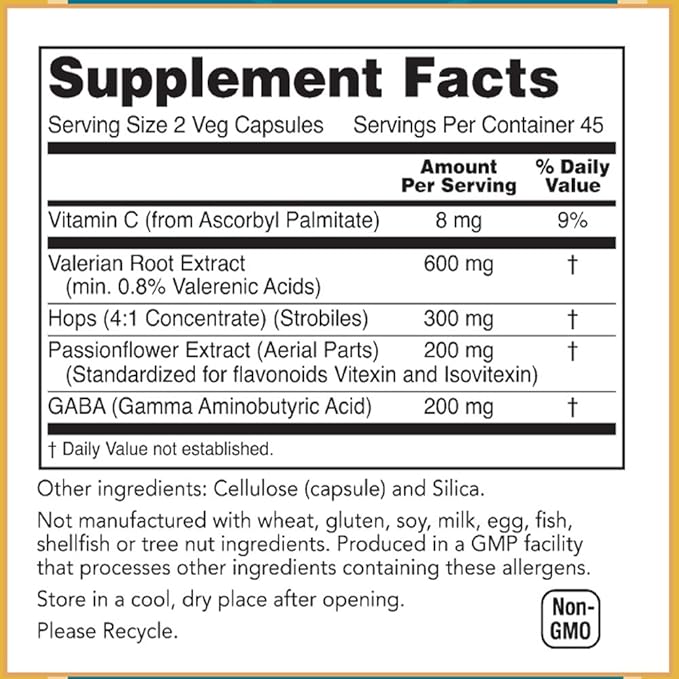 Baar Dozy-Doze 90 Vegetarian Capsules