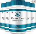 (5 Pack) Retina Clear Advanced Eye Health Supplement Retina Clear Max Strength Overall Vision &amp Wellness Supplement RetinaClear Advanced Vision Support and Eye Health Formula Pills (300 Capsules